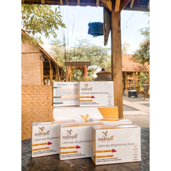 ULTIMATE BRIGHTENING SOAP NABADI | SABUN (free jaring dalam kemasan)