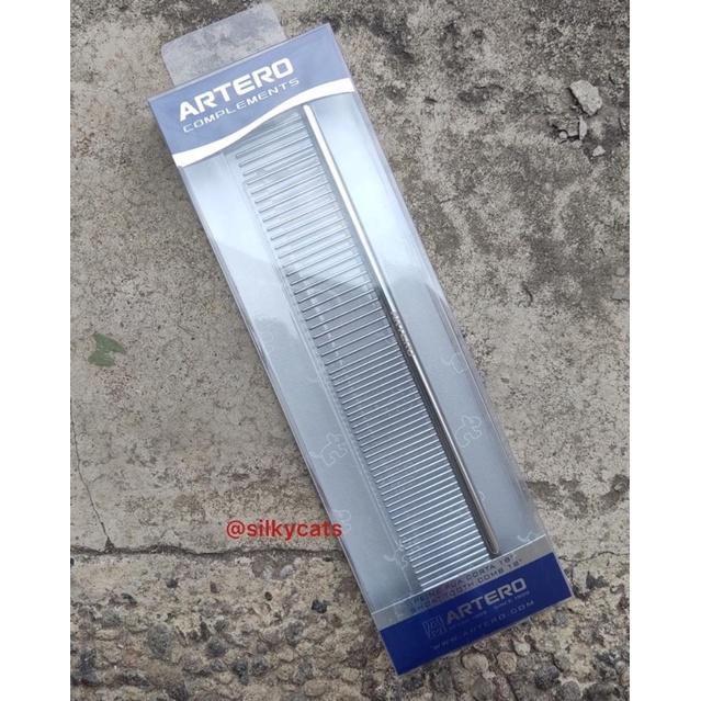 ARTERO DUAL SIDE SHORT COMB PINS , sisir kucing dua sisi anti static &amp; karat.