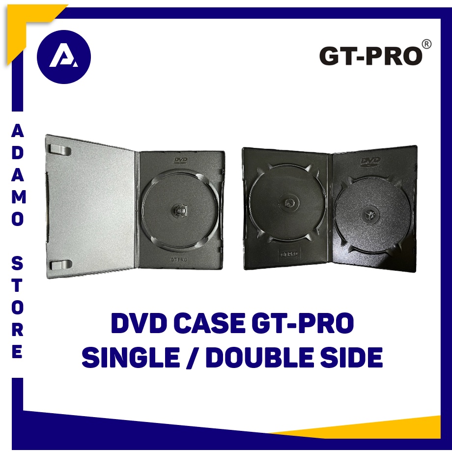 Case Kotak DVD GT-PRO 9mm Single / Double Casing Hitam