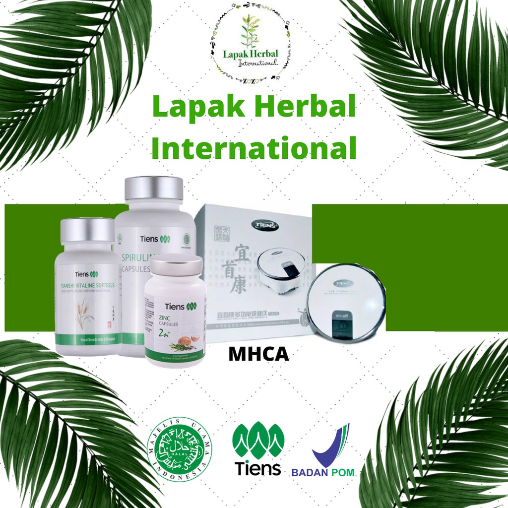 Tiens Paket Pembesar Payudara MHCA + Spirulina +  Zinc + Vitaline 100% Original