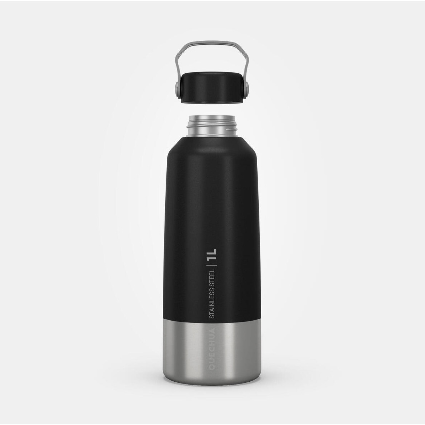 QUECHUA MH100 Botol Termos 1L Stainless Steel Tahan Karat
