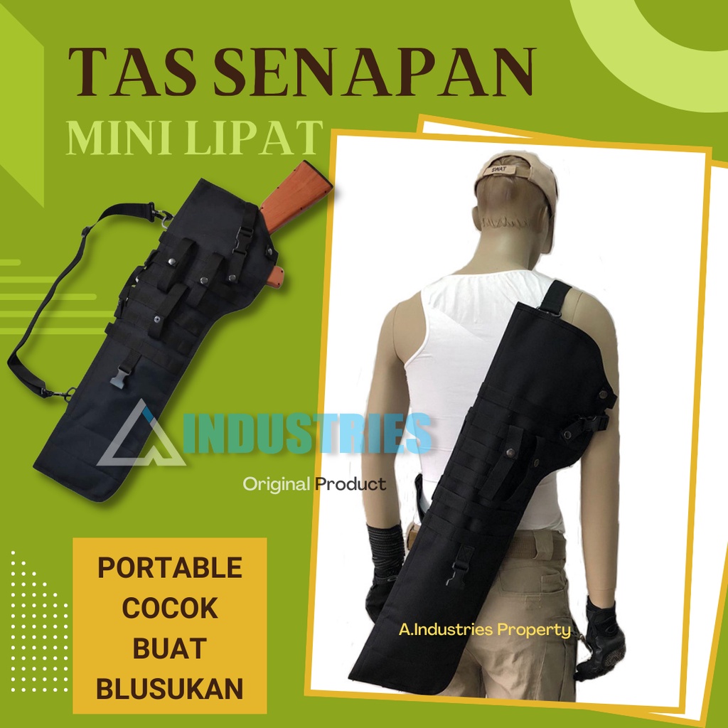 Tas Senapan Angin Mini PCP Predator Uklik Portable Model Tas Selempang Berburu Outdoor
