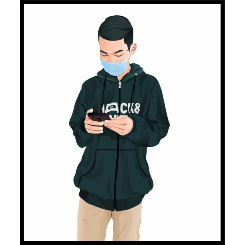 

(soft file) jasa desain grafis|| kado mantan || hadiah wisuda || vector wajah