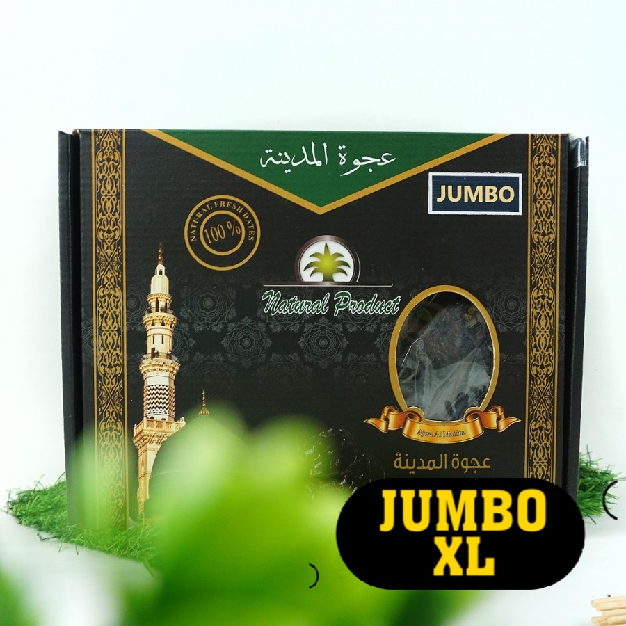 KURMA AJWA JUMBO NATURAL PRODUK 1 KG ORIGINAL MADINAH