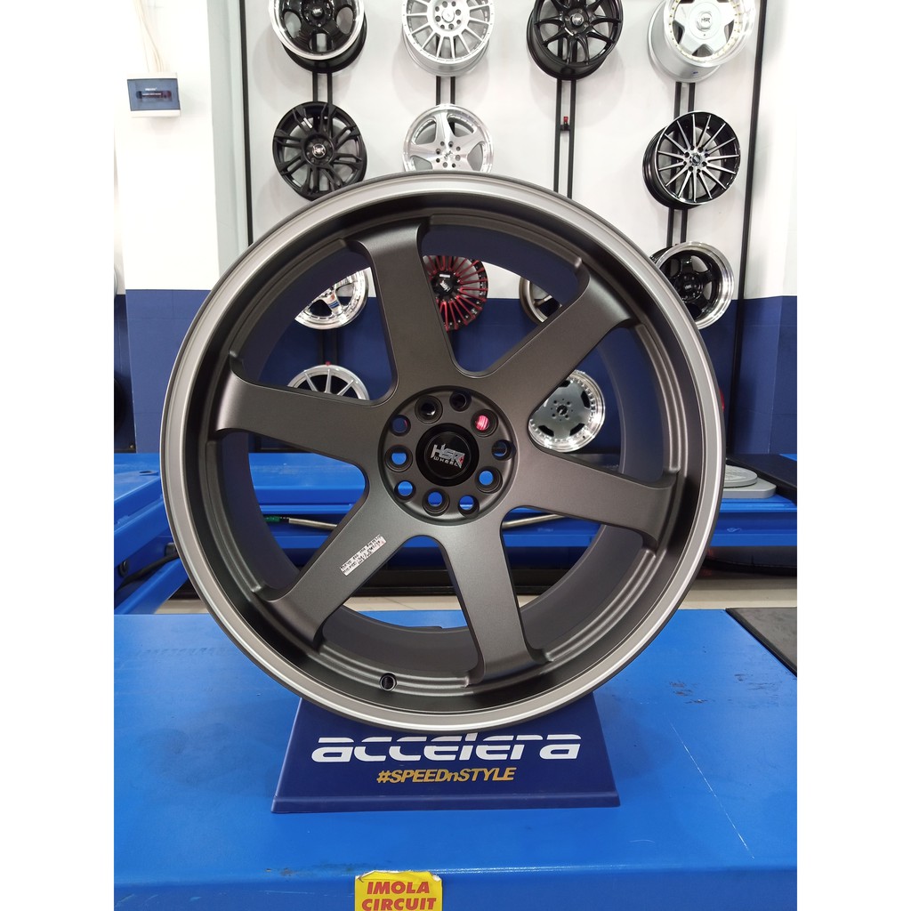 Velg mobil R19 HSR TOKYO Ring 19 Lubang 5 Pcd 5x100 dan 5x114,3 Accord Camry Odyssey FT86 Warna Grey
