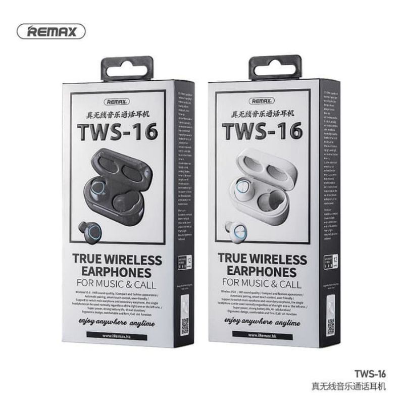 Remax TWS-16 True Wireless Stereo Earbuds For Music And Call Wireless