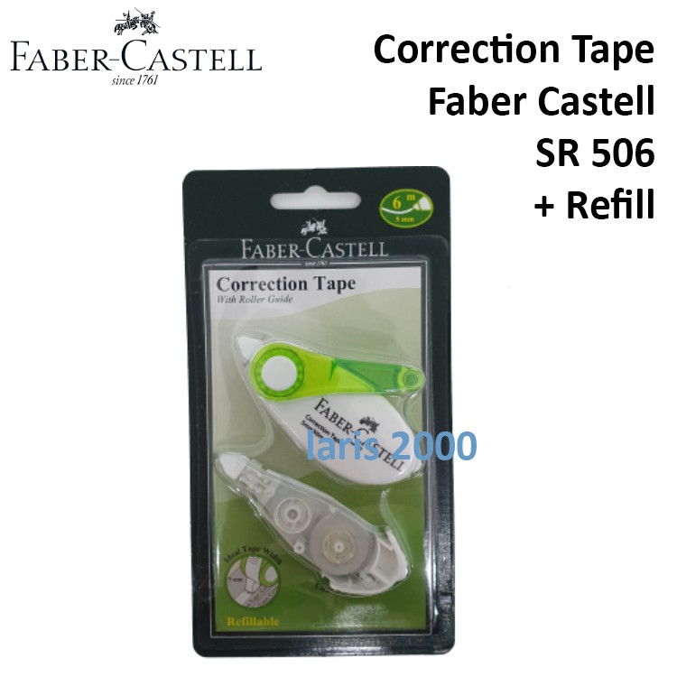 

Correction Tape Faber Castell / Tipe-ex Kertas SR 506 BONUS REFILL