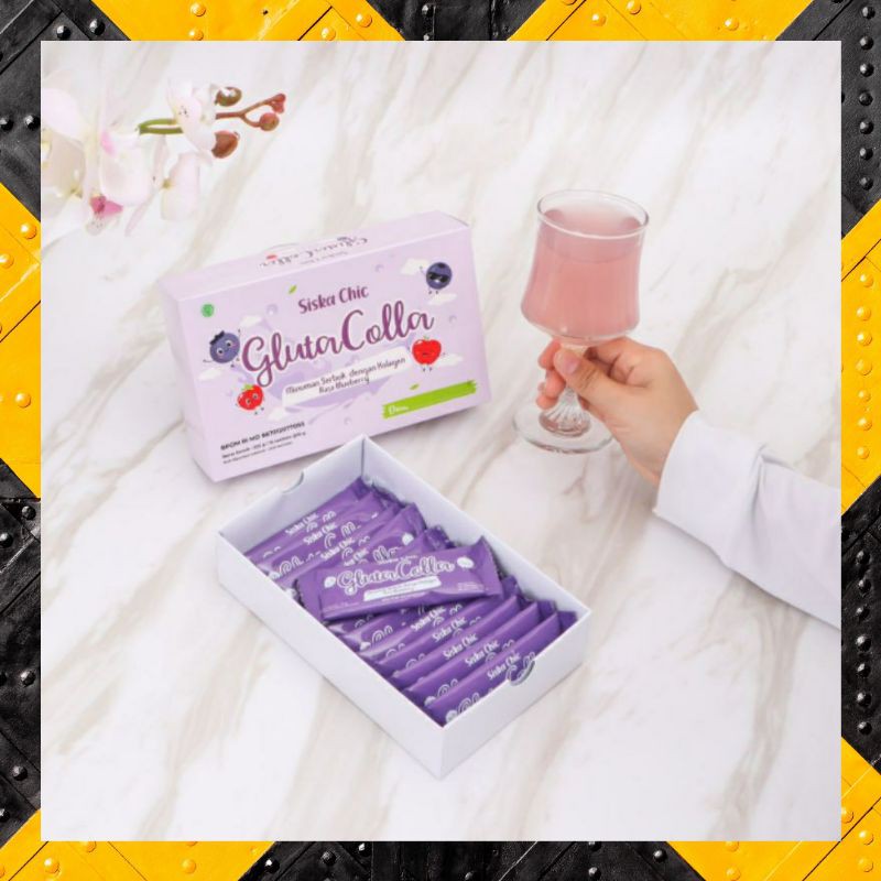 COLLAGEN DRINK GLUTACOLLA SISKA CHIC HALAL DAN BER POM AMAN BUMIL