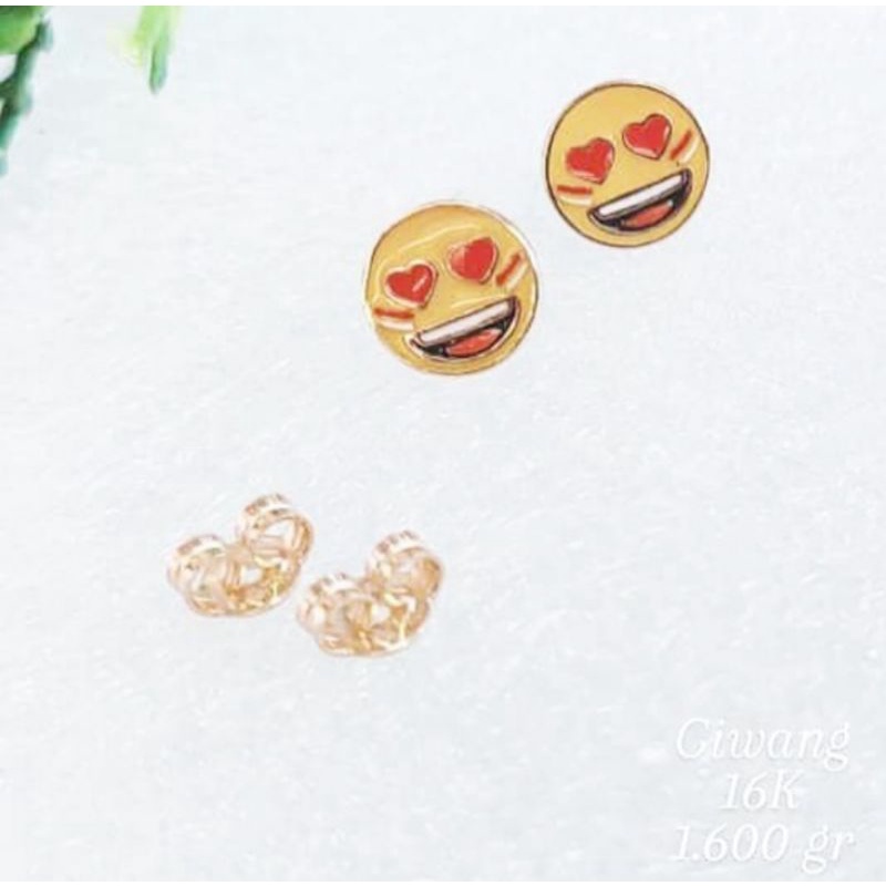 giwang emoji love smile UBS GOLD kadar tua 700