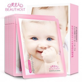 BEAUTY HOST Masker Wajah Moisturizing Whitening Baby Formula 10 PCS