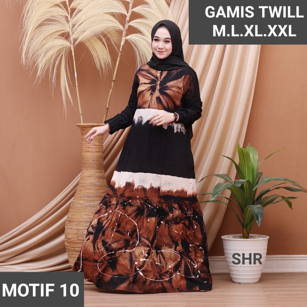 GAMIS TWILL TERBARU EXLUSIF/GAMIS MALAMAN/GAMIS TWILL PEKALONGAN/GROSIR GAMIS TWILL