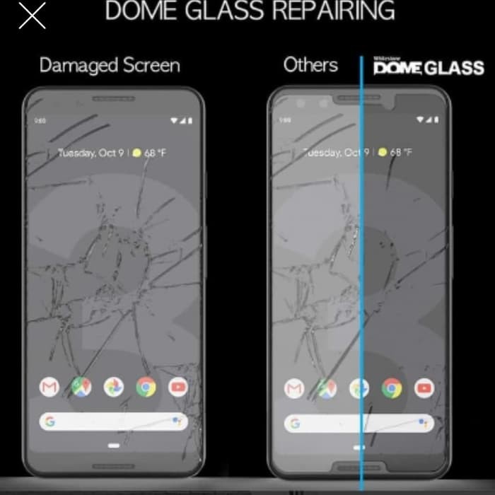 Original WhiteStone Full Adhesive Tempered Glass Google Pixel 3