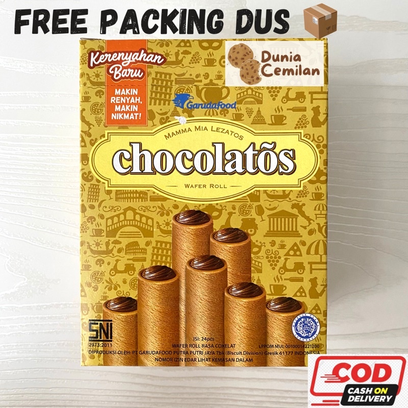 [TERMURAH!!] Gery Chocolatos Kecil Wafer Roll 1 pak - cemilan nikmat enak termurah diskon