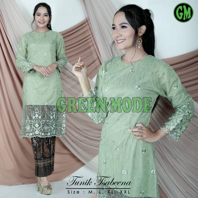 GM Set kebaya brokat tulle/kebaya modren /kebaya muslim /kebaya wisuda