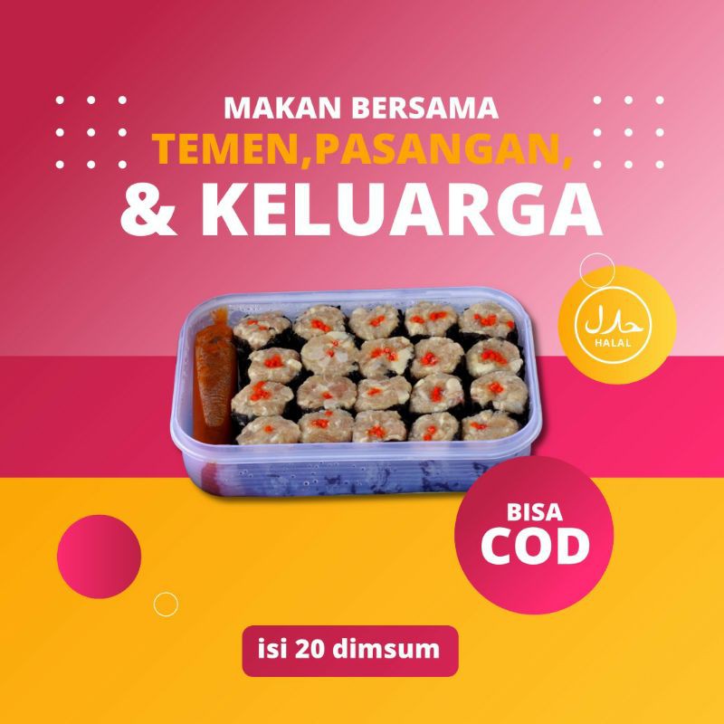 Dimsum Siomay Rumput Laut Frozen Box Medan isi 20  pcs