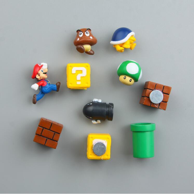 Magnet kulkas kartun karakter super mario bros miniatur lucu unik impor import surabaya