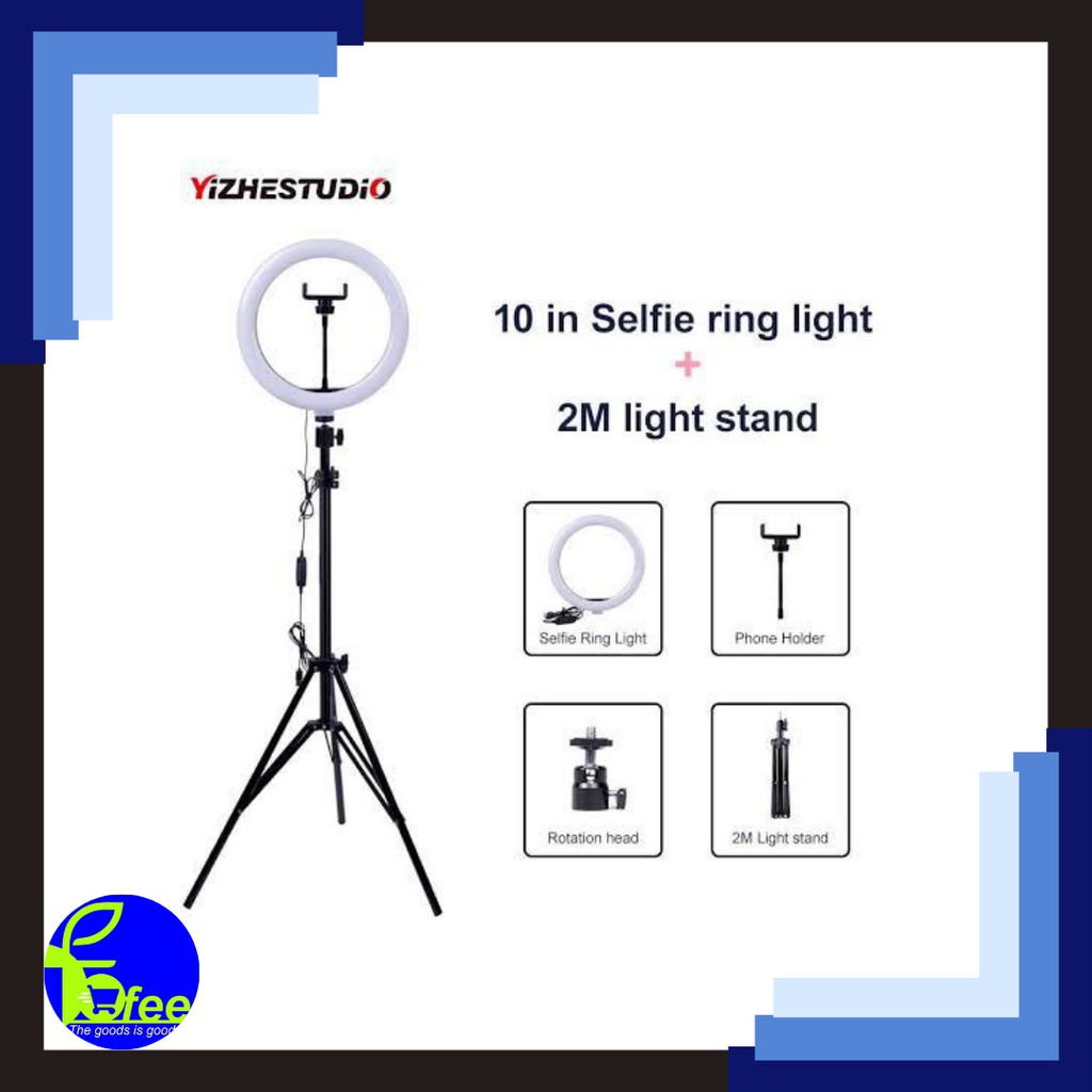 [IMPORT] PAKET RING LIGHT 26CM + TRIPOD 2M