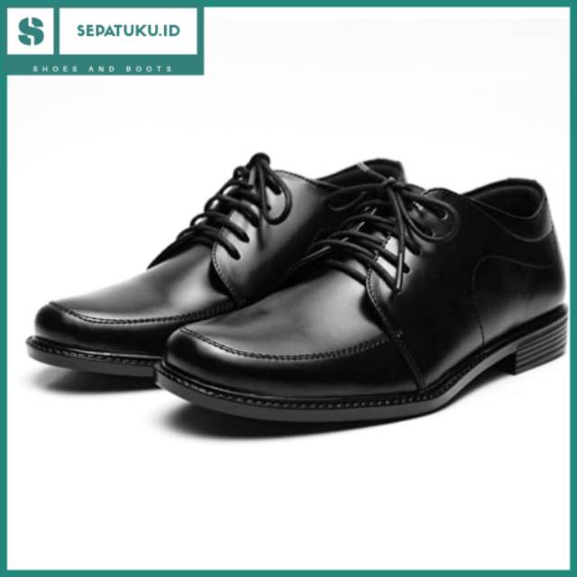 [Size 33-37] Sepatu Pria Pantofel Anak Remaja Formal Hitam Resmi Pesta Sekolah Acara Tali Murah