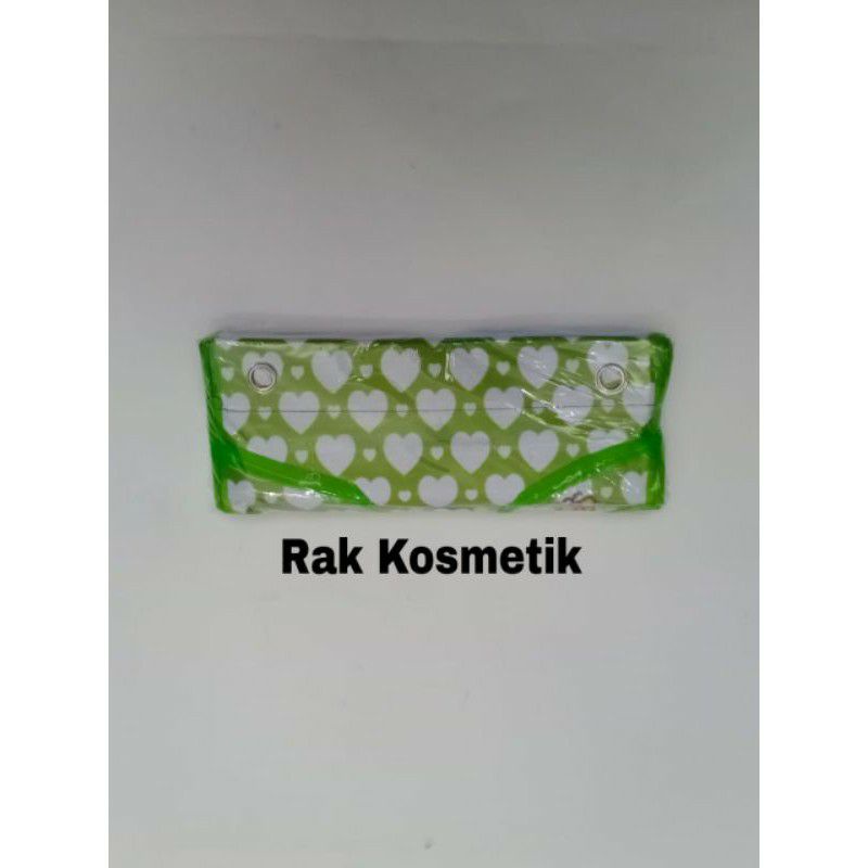 Rak aksesoris kosmetik make up acc rak gantung dinding 4 susun full plastik