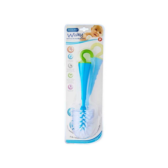 Lucky Baby Wisky Bottle Brush with Removable Teat Cleaner