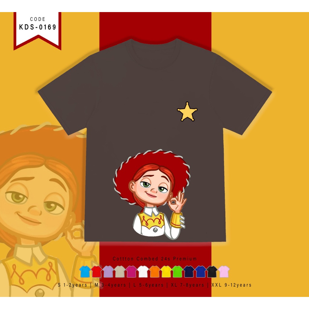 T-SHIRT / KAOS ANAK-ANAK TERMURAH BERGAMBAR TY JESSIE - TERIMA CUSTOM KAOS KELUARGA