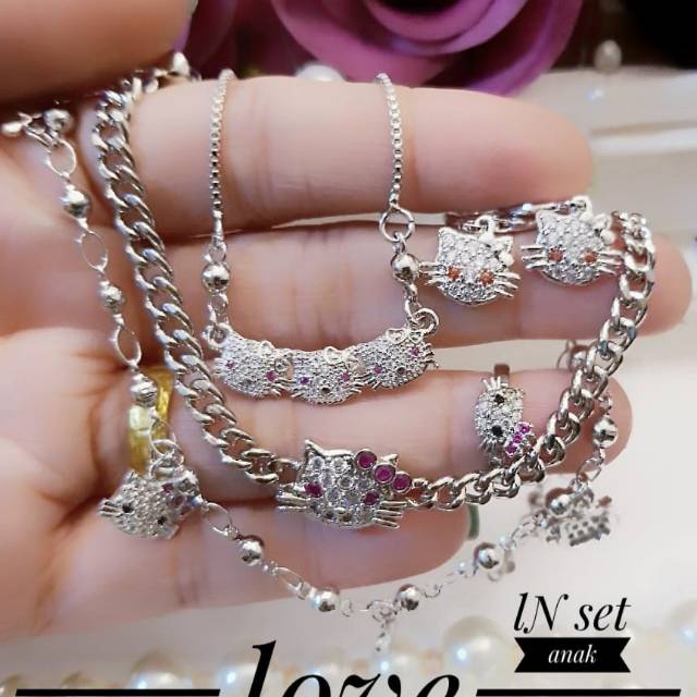 Xuping set perhiasan anak lapis emas 18k 1741k