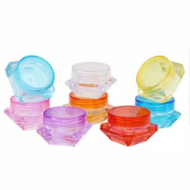 Tempat Kosmetik / Jar kosong 3gr dan 5gr diamond