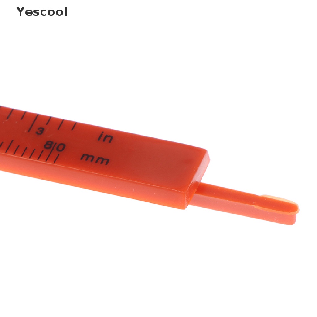 Yescool 1pc Jangka Sorong Mini Portable Skala Ganda 0-80MM Bahan Plastik Untuk Ukur Alis