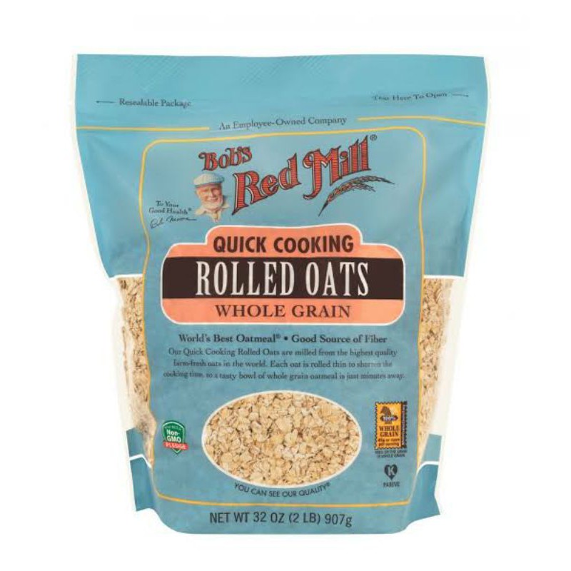 

bobs red mill quick cooking rolled oats whole grain