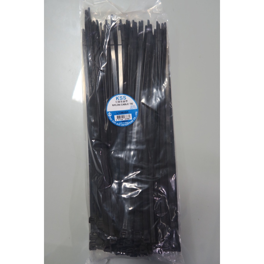 Jual KSS Taiwan cable ties / kabel ties LT 380 isi 100 hitam Shopee