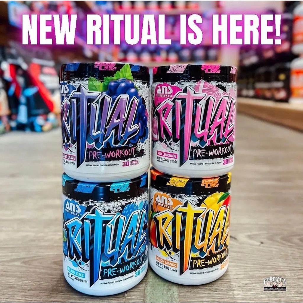 ANS Ritual Preworkout Pre Workout 30 Servings