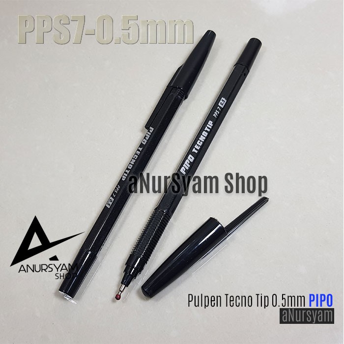 

Pulpen Classic Tecno Tip 0.5mm / Ballpoint Classic Warna Tinta Hitam