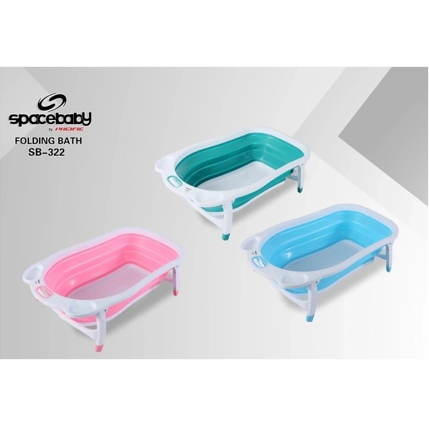 Bak Mandi Bayi Lipat Foldable Bathtub Folding Baby Portable Spacebaby SB-322
