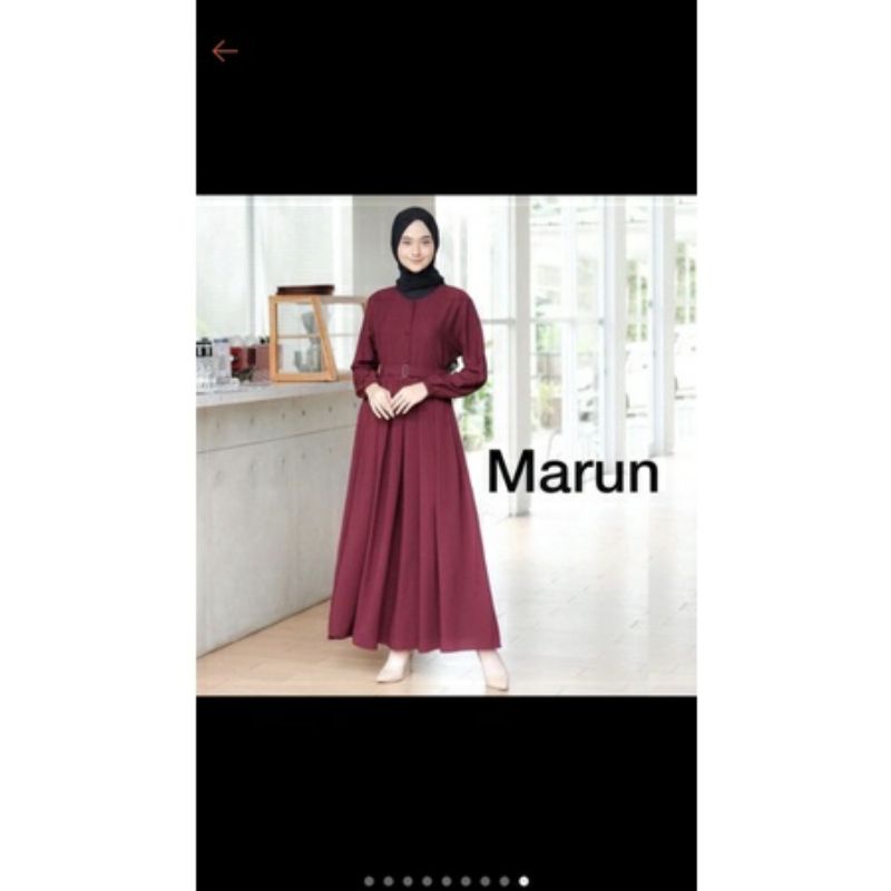 [ BISA COD ] GAMIS MONA (free belt) Fit to XL /PAKAIAN MUSLIM/GAMIS WANITA