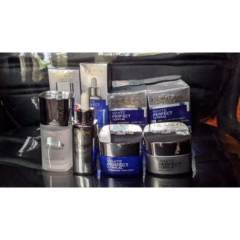 Preloved - Loreal Cream White Perfect Clinical, Clinical Serum, Revitalift Essence