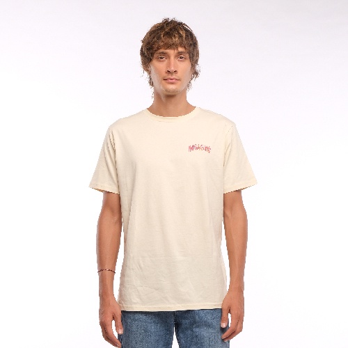 Insight Kaos Pria Lengan Pendek Cream B Living Live Tee Cream AIS111317-CRM Planet Surf