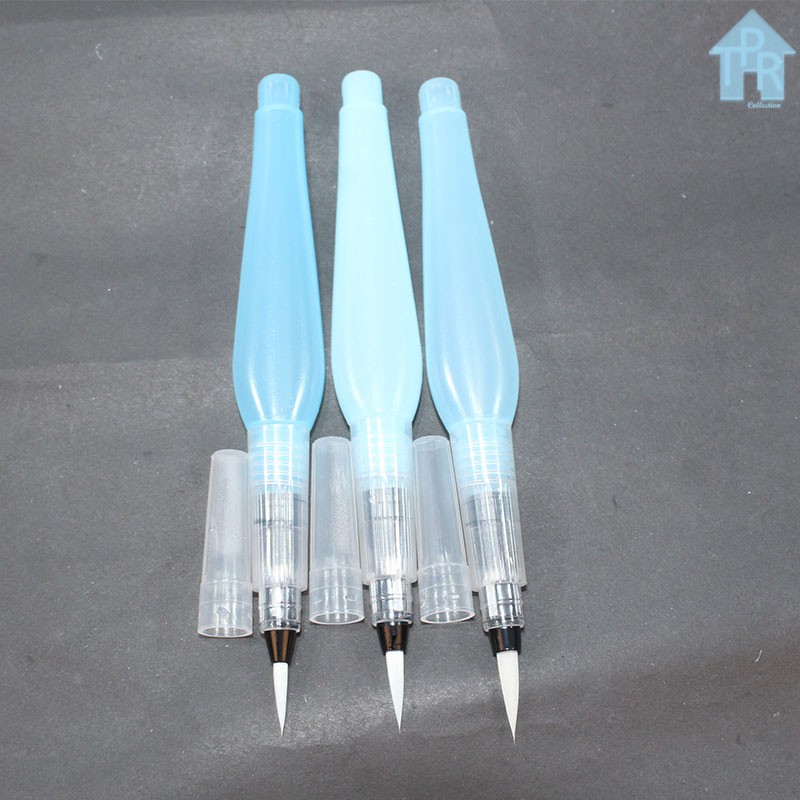 Set Kuas Mewarnai / Watercolor Pen / Cat Air - Biru 3 ukuran