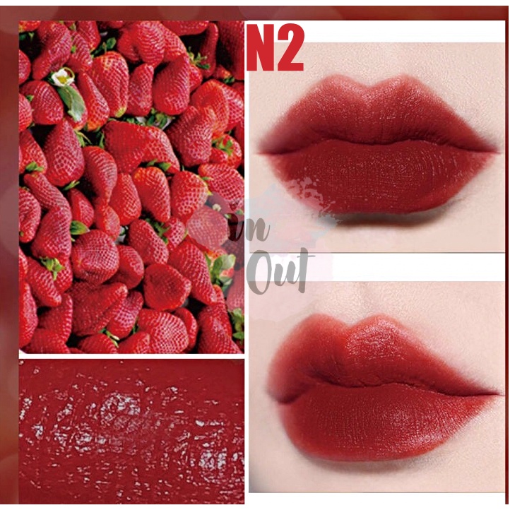 NOBB Lipstick Air Mist Lip Cream Velvet Lipstik tahan lama Warna merah