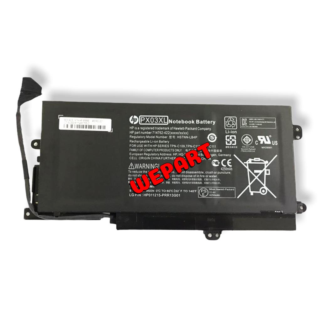 Baterai Laptop Original HP PX03XL M6-K K010DX HSTNN-LB4P TPN-C109 TPN-C110