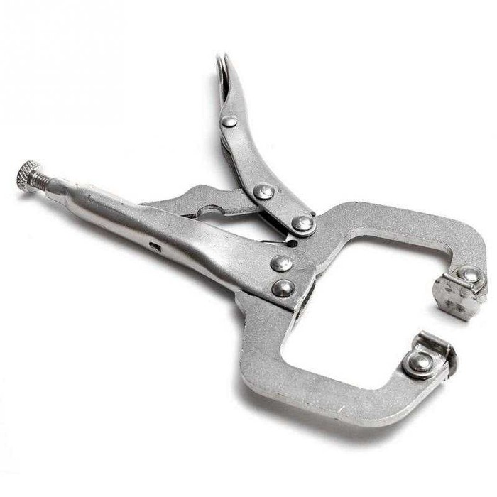 Tang Jepit C Clamp Swivel Pad Lock Grip *TW09