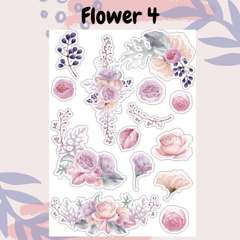 Sticker Tumblr Aesthetic Floral Flower Laptop estetik