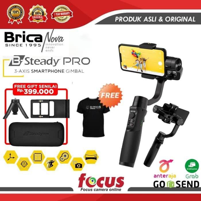 Jual Gimbal Smartphone Stabilizer Brica B-Steady PRO 3-Axis Hitam Murah ...