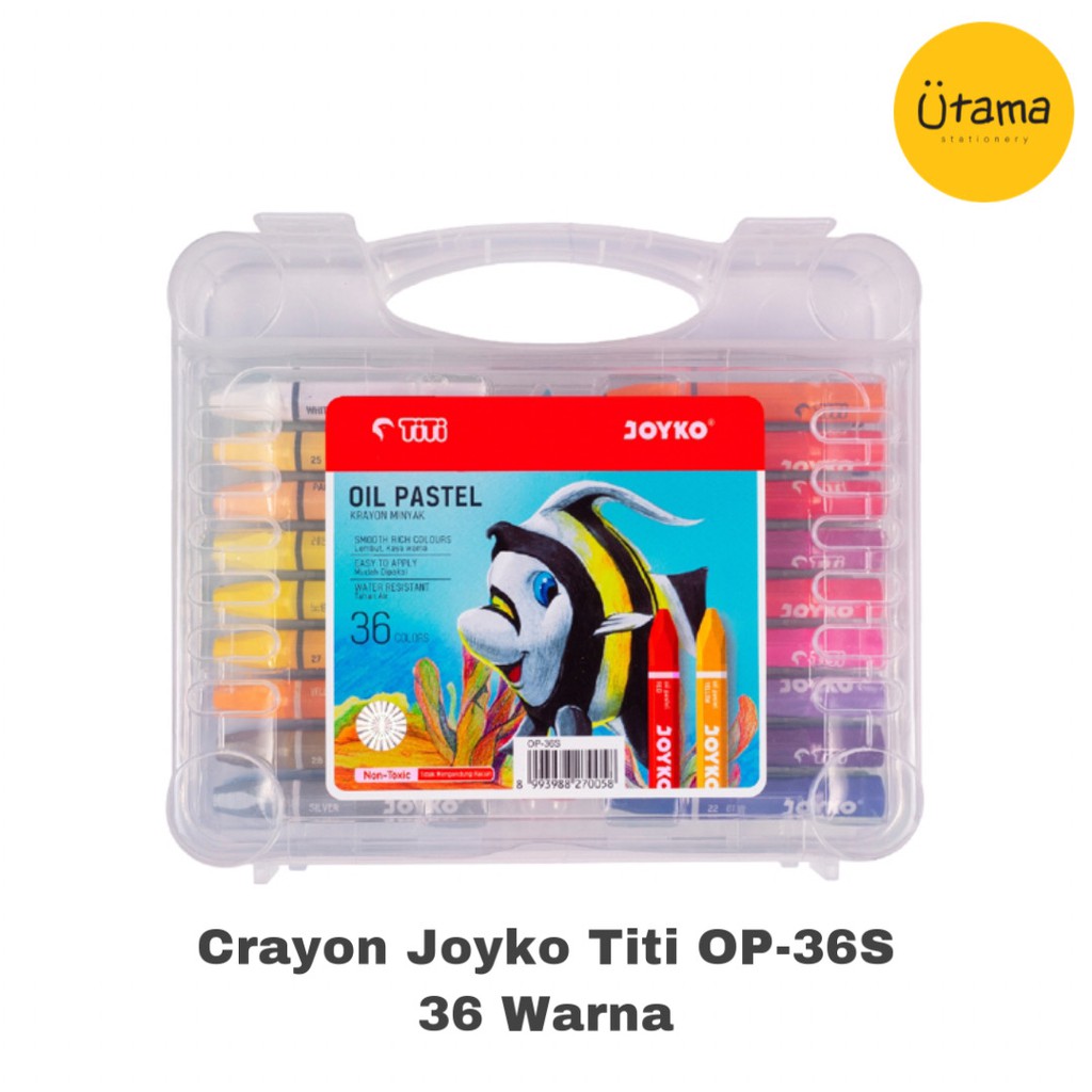 

Crayon Joyko OP-36S 36 Warna / Krayon / Oil Pastels / Pastel / Colors