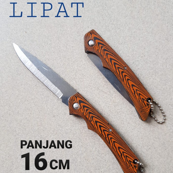 Pisau Lipat Motif Kayu 15 CM K2019