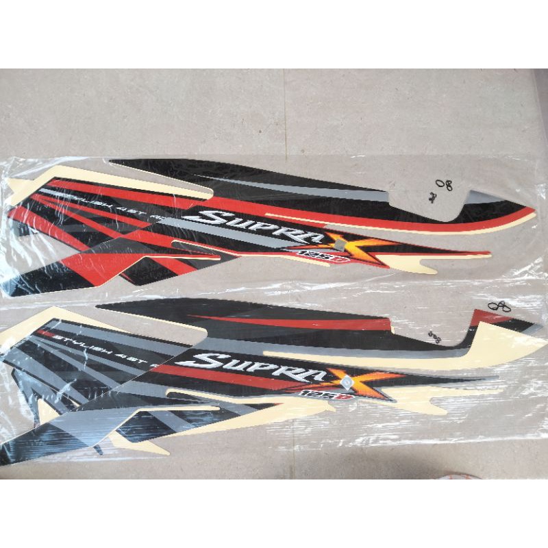 Striping Sepeda Motor Supra X d 2008