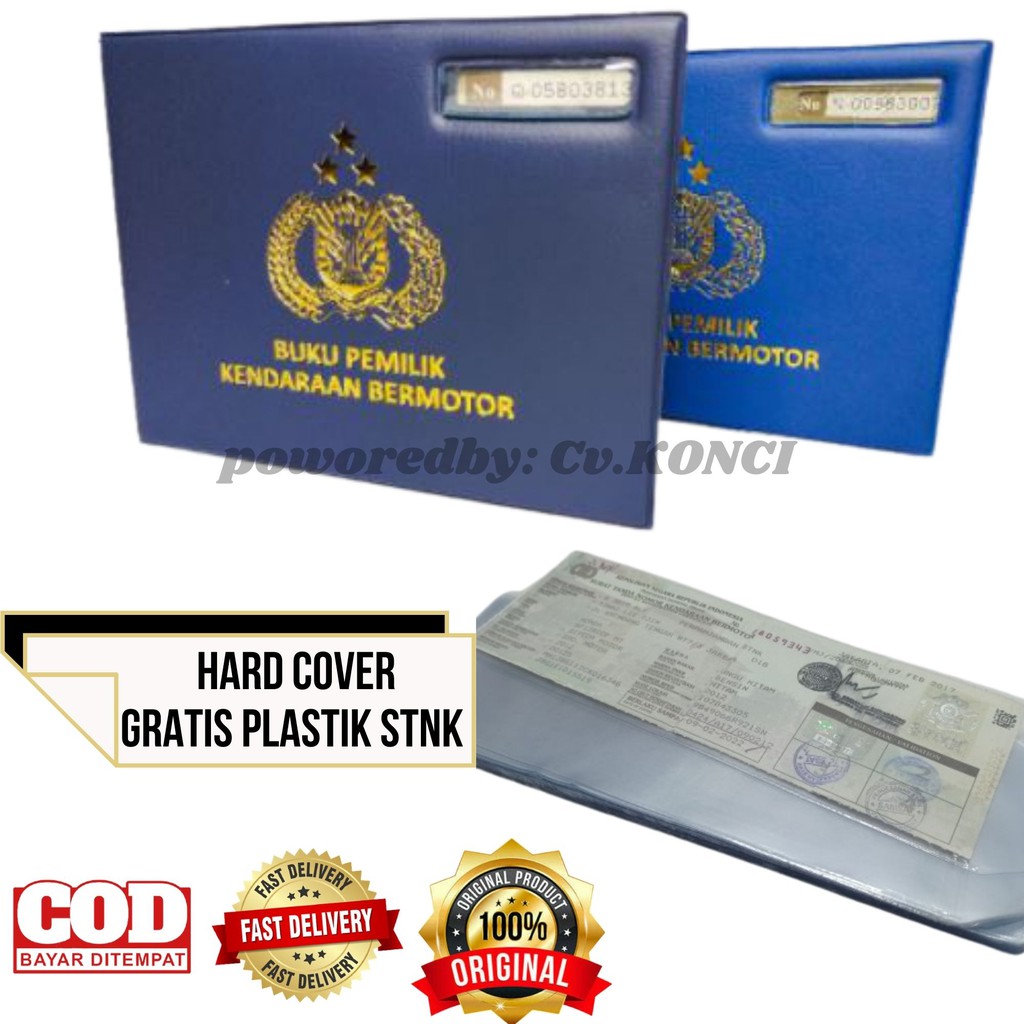 Hard cover sampul BPKB motor mobil bahan tebel beli 1 pcs hard cover gratis 1 pcs stnk polos