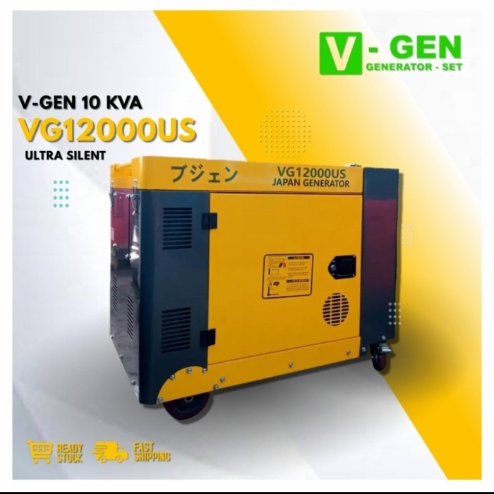Genset 10KVA Silent V-GEN VG12000US Silent Murah