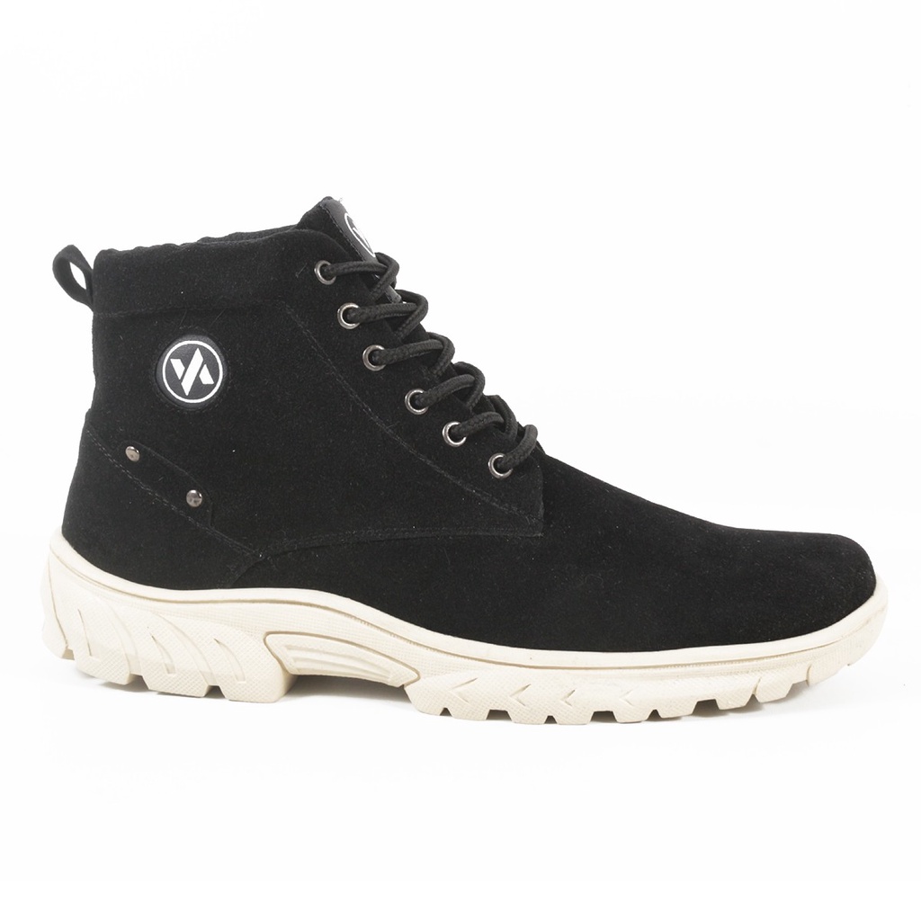 Sepatu Boots Pria Terbaru V 4799 Brand Varka Sepatu Treking Adventure Sepatu Motor Hiking Outdoor Berkualitas Warna Hitam