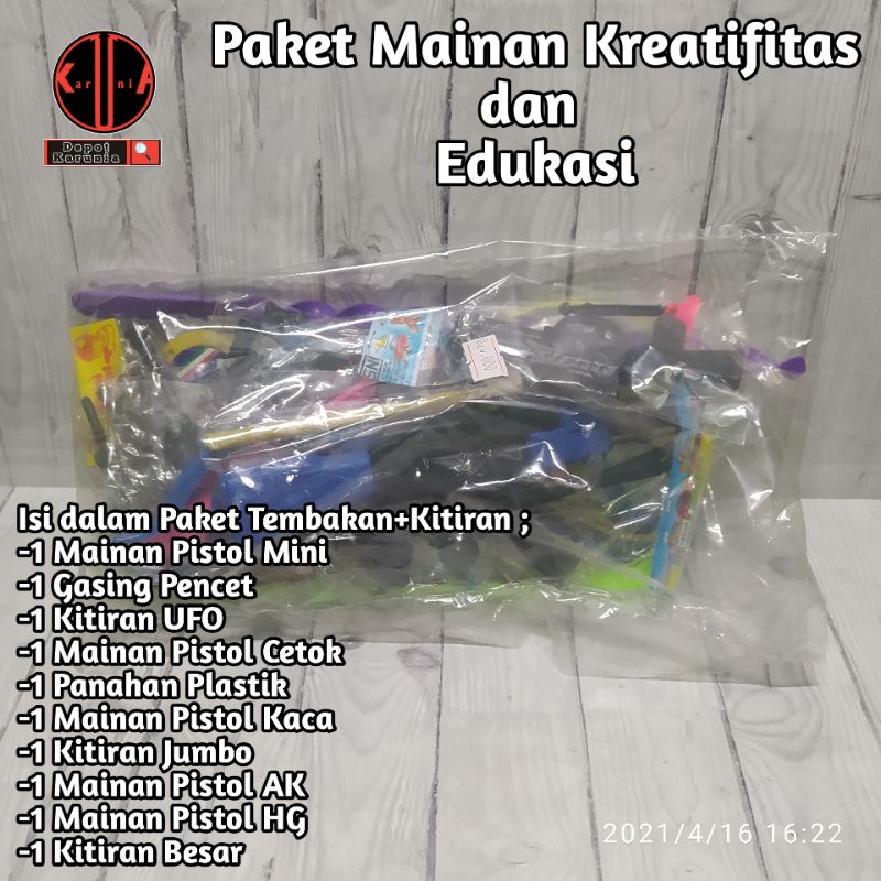 Mainan Aktifitas-Paket Mainan Tembak-tembakan