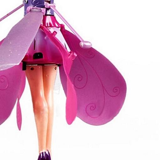 ➣ YGS - Mainan Anak Boneka Peri Terbang / Barbie Flying Sensor Tangan / Boneka Terbang Lucu ✭